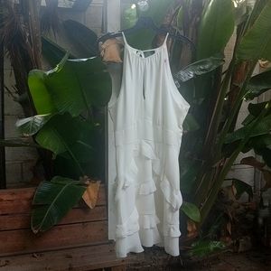 Parker Sleevelesss Ruffle Mini Dress